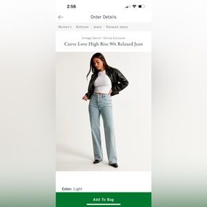 Abercrombie straight leg jeans (curve love)